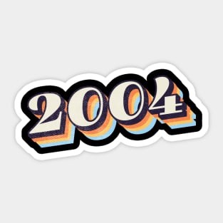 2004 Birthday Year Sticker